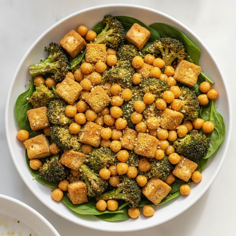Roasted Vegetable and Chickpea Power Bowl