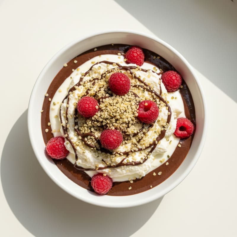 Silky Soy-Based Chocolate Pudding Protein Parfait