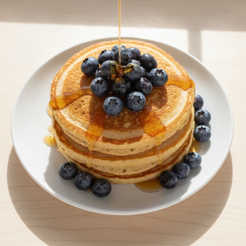 Fluffy Protein Powder Pancakes