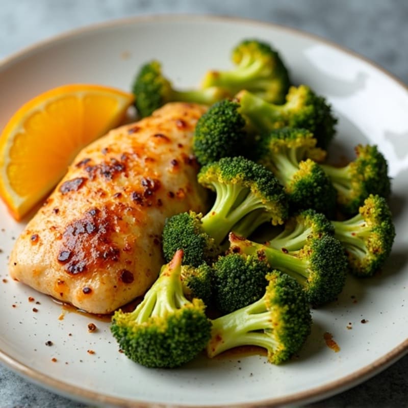 Sheet Pan Zesty Orange Chicken with Crispy Broccoli