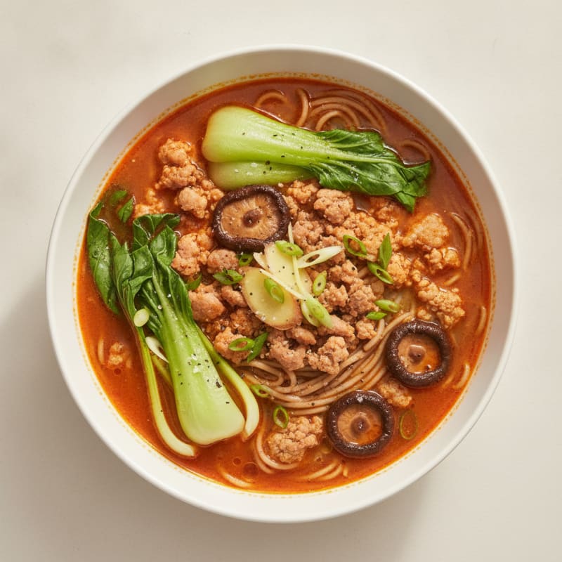 Sriracha Pork Ramen Soup