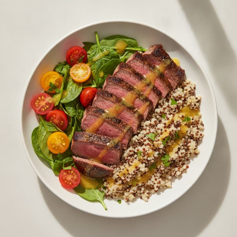 Seared Steak and Quinoa Bowl