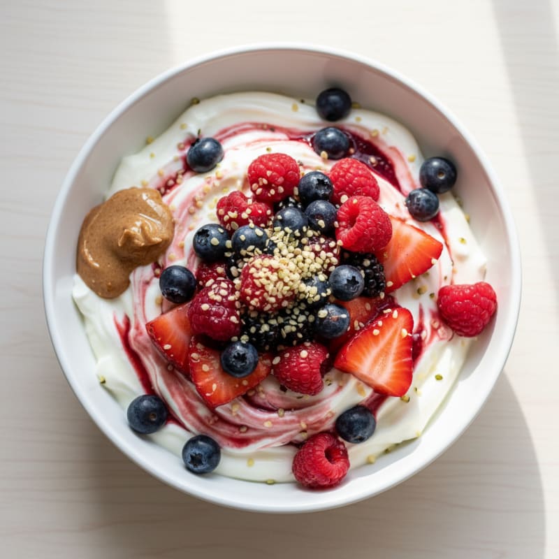 Creamy Greek Yogurt Protein Parfait with Berries