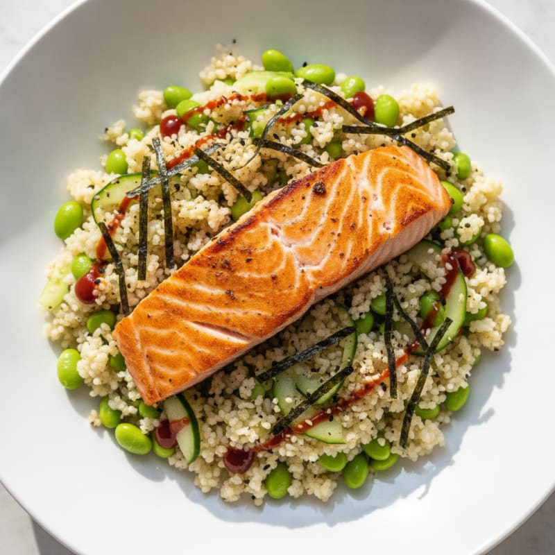 Sushi Rice Bowl with Salmon