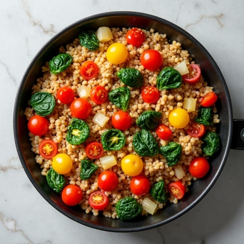Savory Ground Turkey Quinoa Skillet
