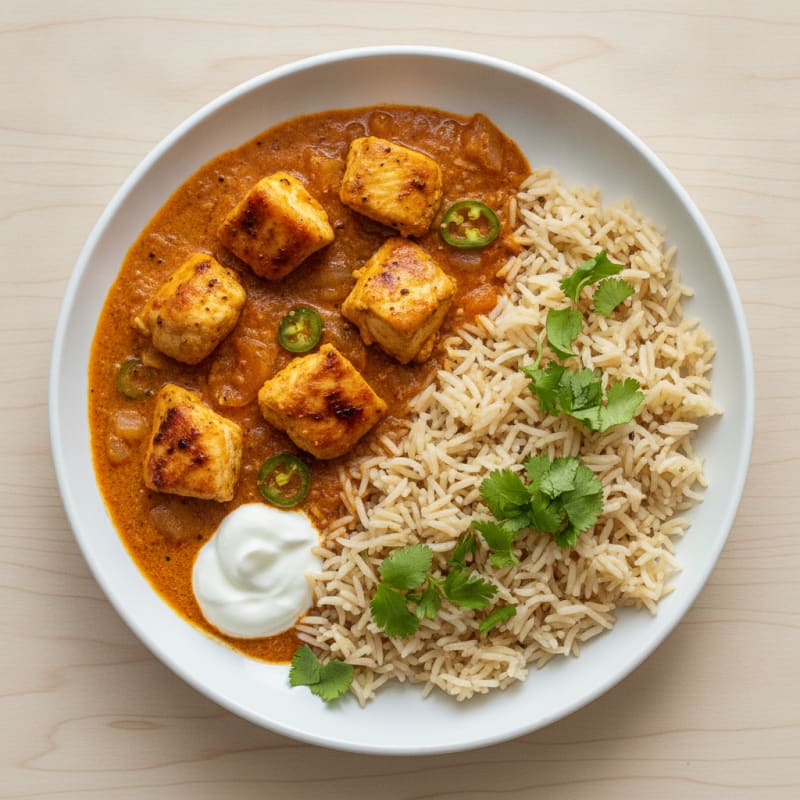 Spiced Butter Chicken with Basmati Rice
