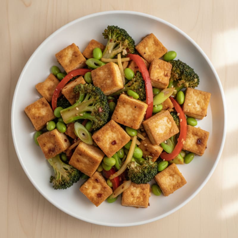 Garlic-Ginger Tofu Stir-Fry