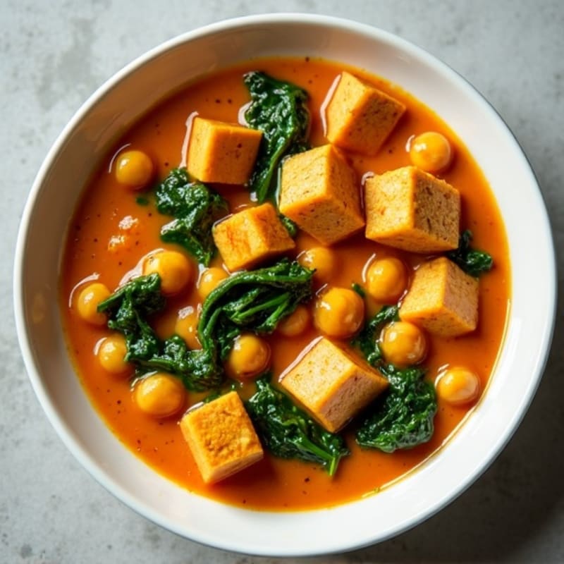 Creamy Coconut Chickpea and Spinach Curry