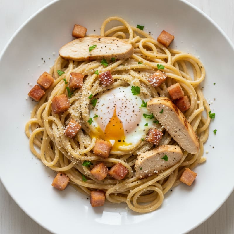 Classic Carbonara with Pancetta and Egg