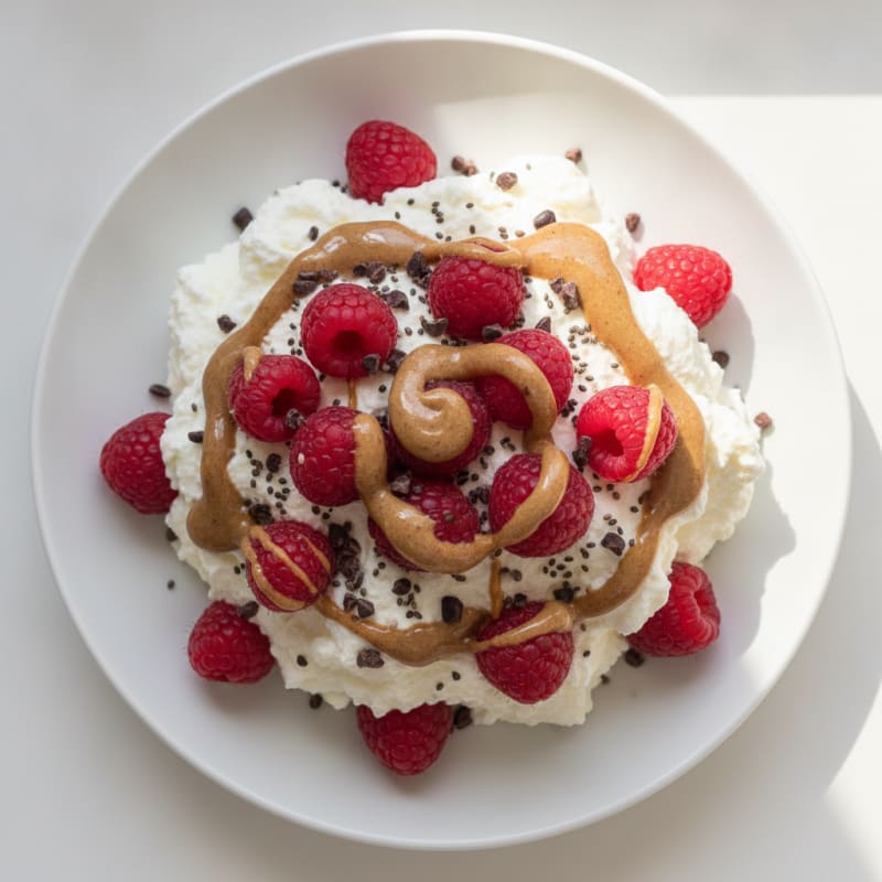 Silky Greek Yogurt Protein Mousse with Berries