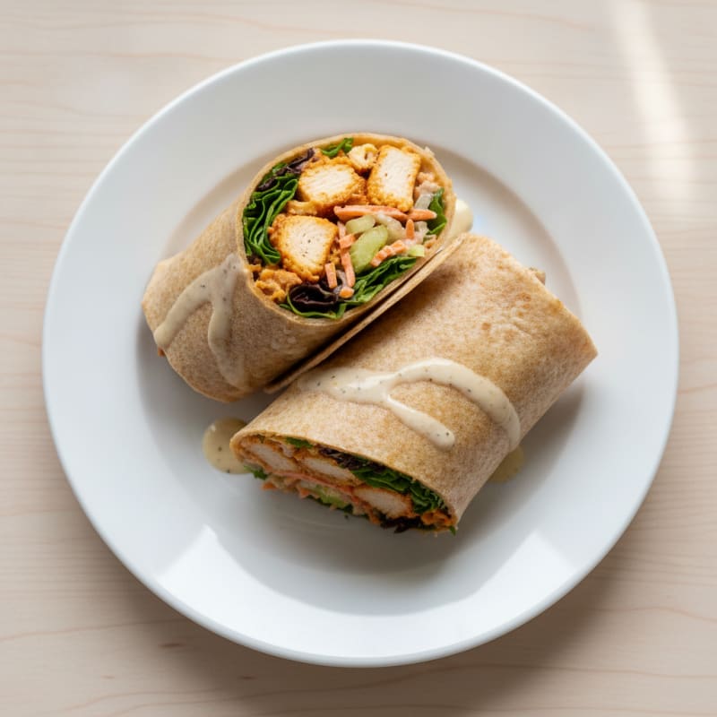 Buffalo Ranch Chicken Salad Wrap