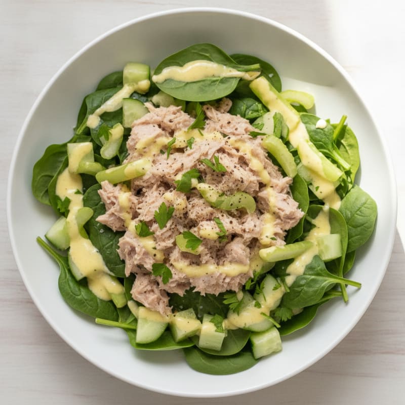 Albacore Tuna Power Bowl with Lemon-Herb Dressing