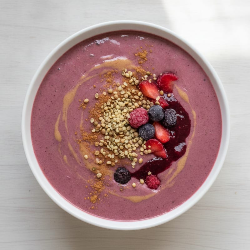 Berry Almond Protein Smoothie