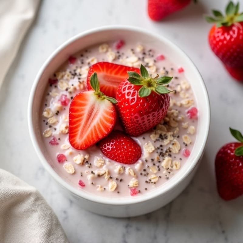Creamy Strawberry Overnight Oats