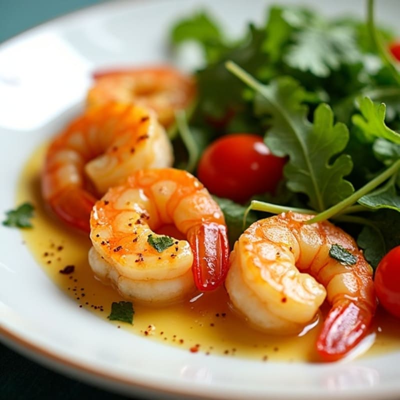 Garlic-Lemon Pan Seared Shrimp