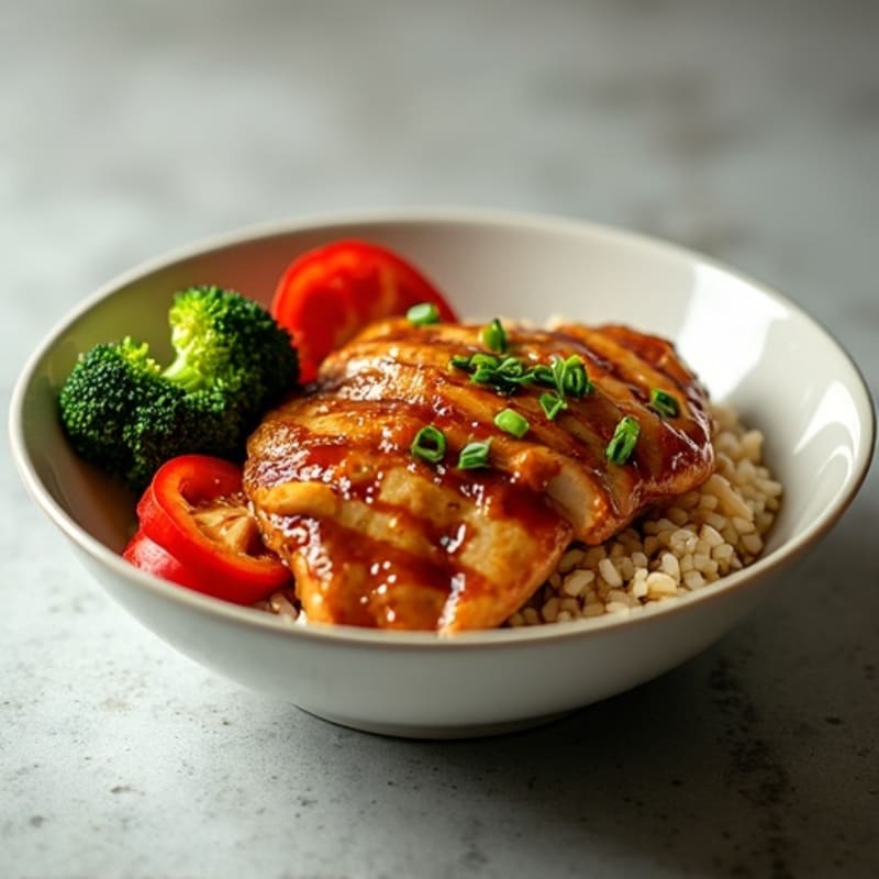 Sticky Ginger-Garlic Teriyaki Chicken Bowl
