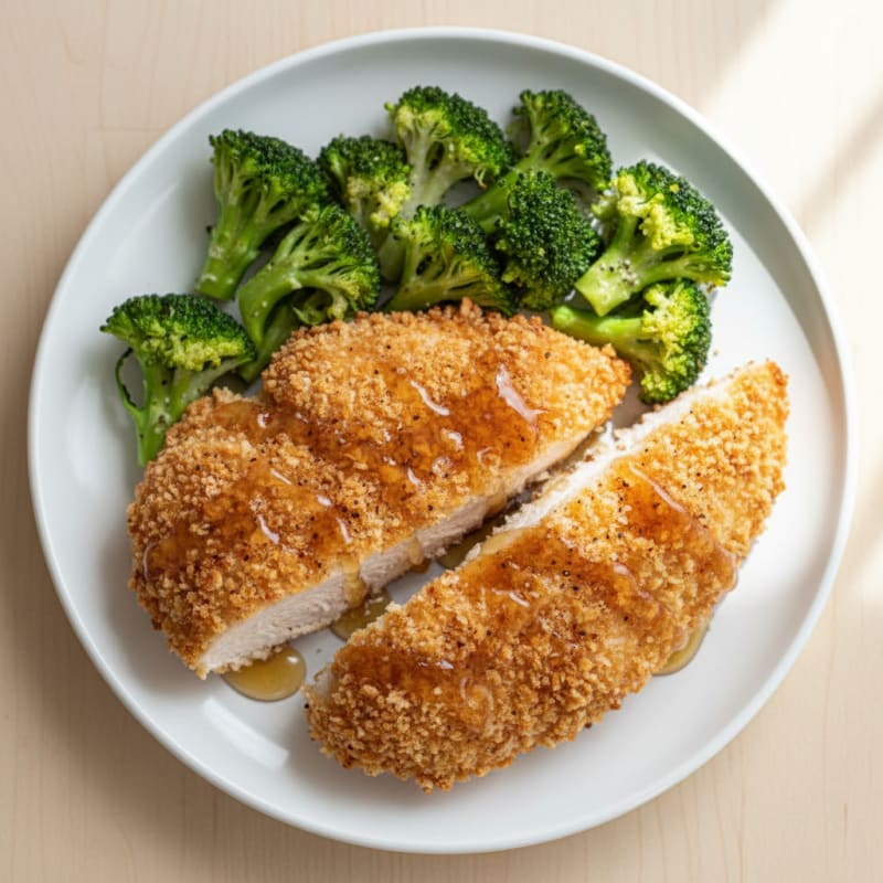 Crispy Buttermilk Fried Chicken with Honey Glaze