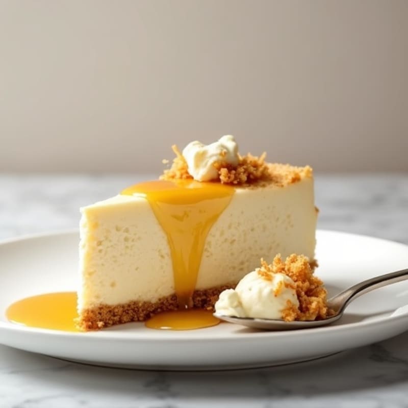 Silky Greek Yogurt Protein Cheesecake