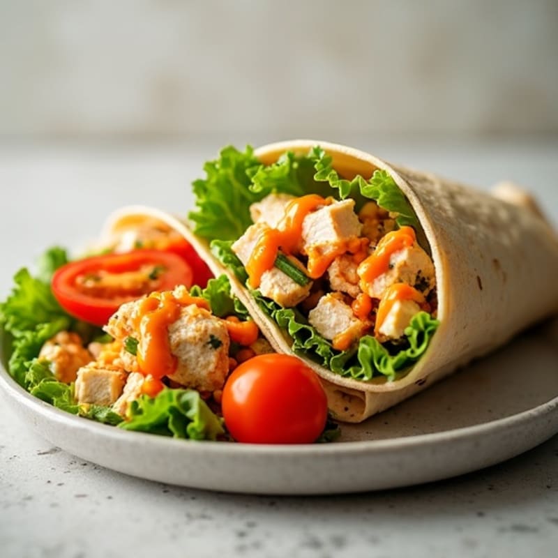 Fresh Buffalo Ranch Chicken Wrap