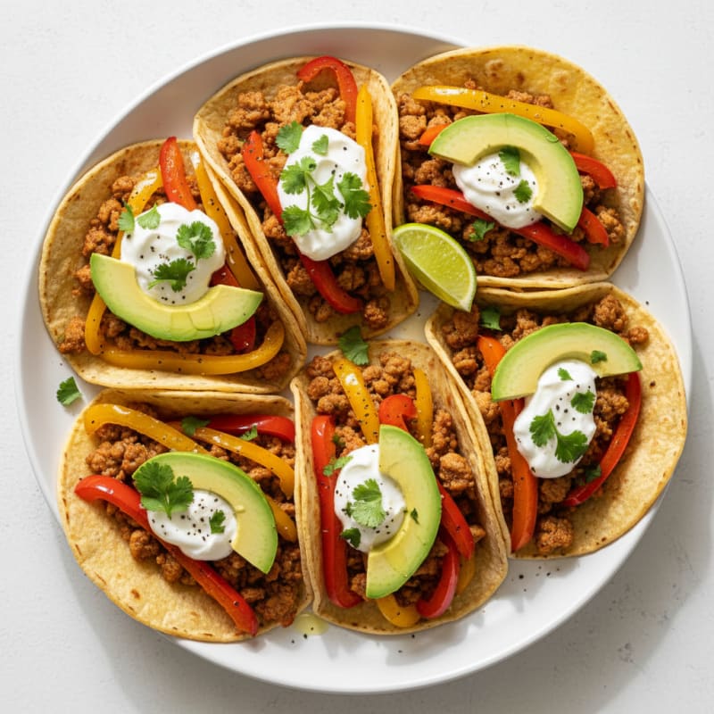 Southwest Ground Turkey Tacos