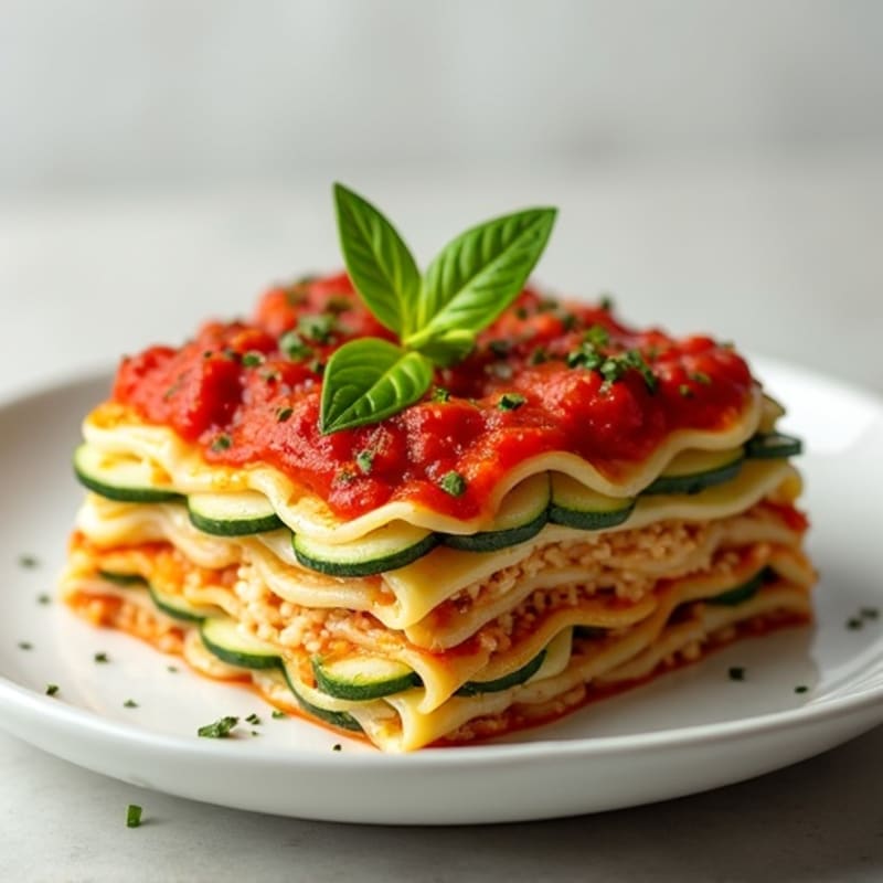 Lean Turkey Zucchini Lasagna