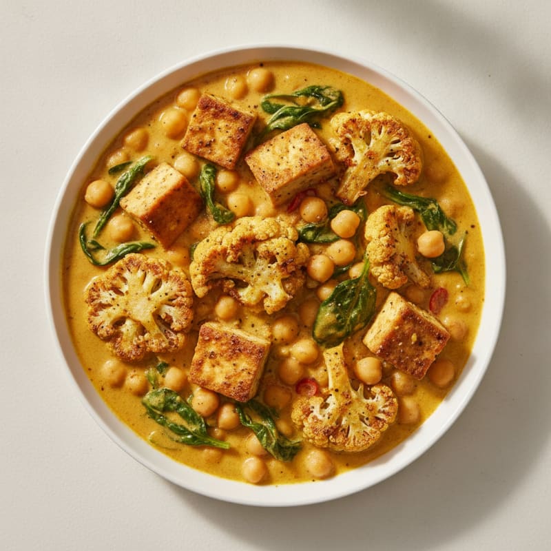 Roasted Vegetable and Chickpea Curry