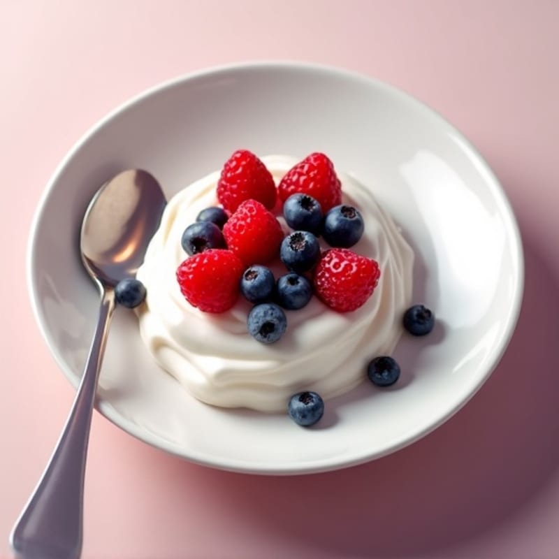 Silky Greek Yogurt with Whey Protein and Fresh Berries