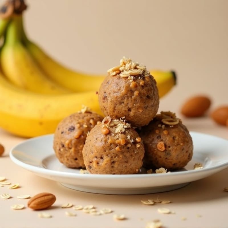 Energy-Packed Almond Butter Banana Protein Bites