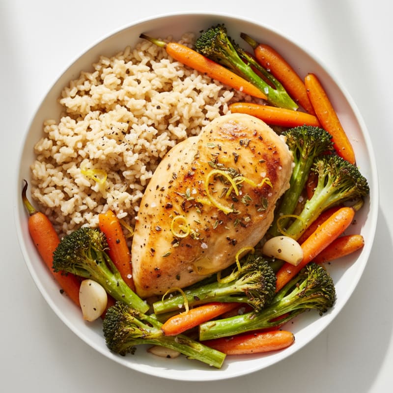 Lemon-Herb Chicken with Roasted Vegetables