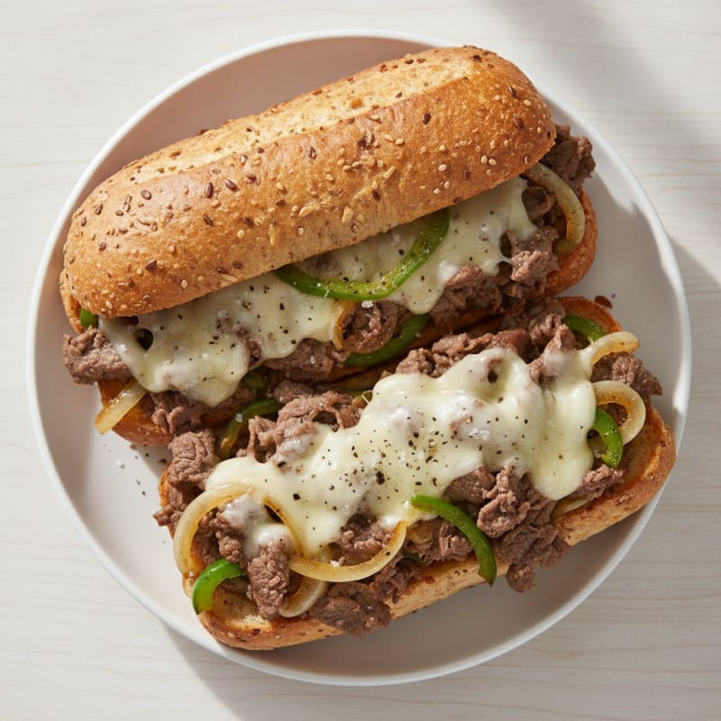 Shaved Steak Sandwich with Caramelized Onions
