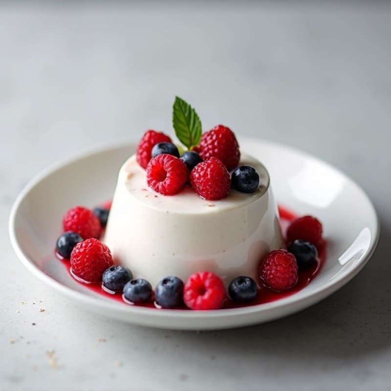 Silky Greek Yogurt Protein Pudding with Berries