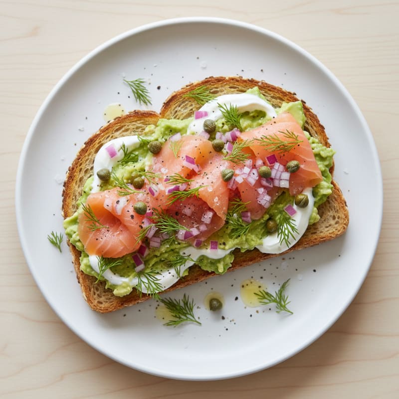 Smoked Salmon and Avocado Toast