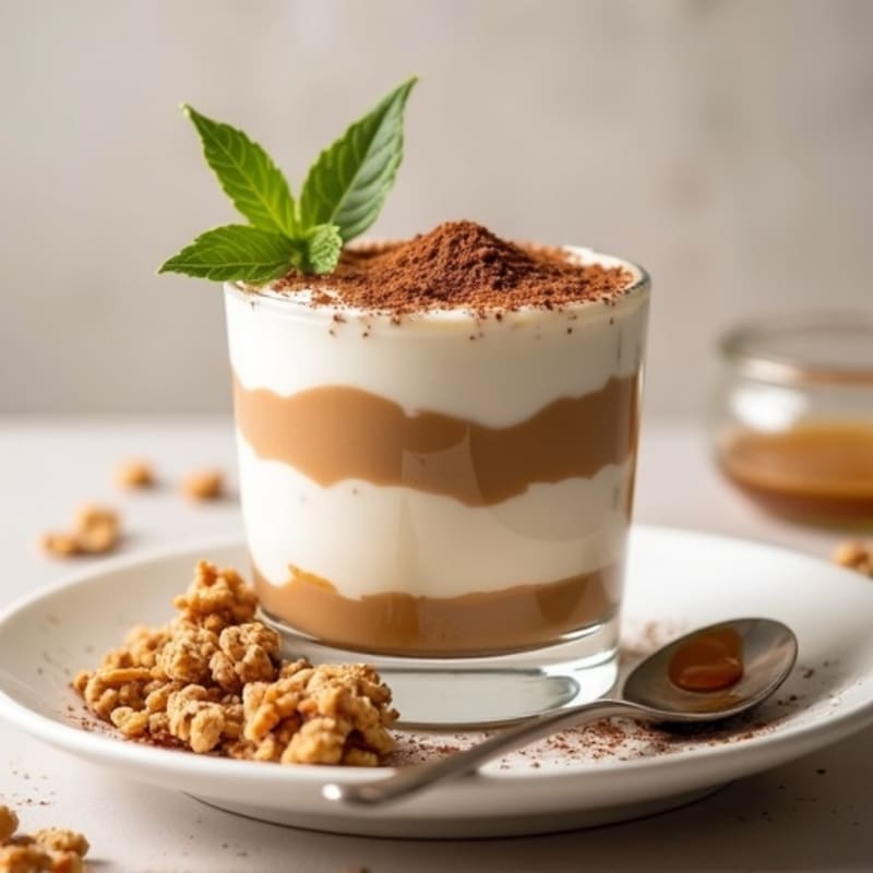 Creamy Tiramisu Protein Parfait