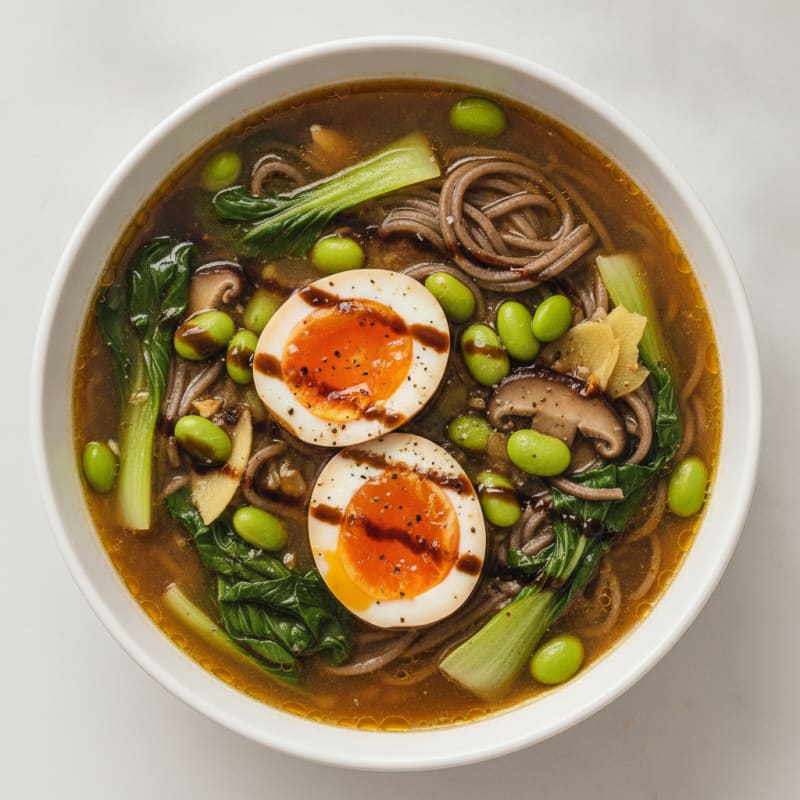 Savory Bone Broth Noodle Soup