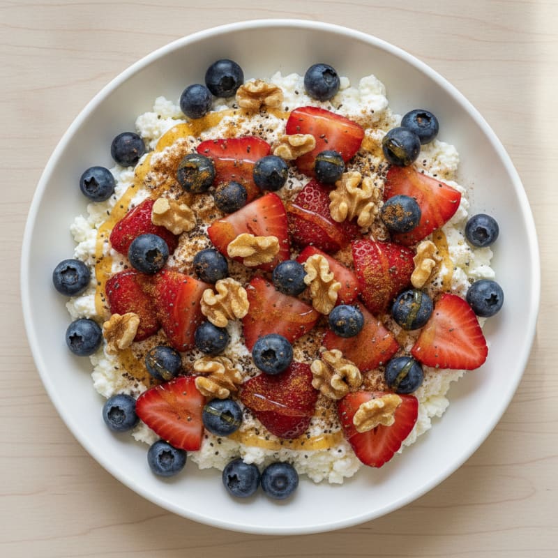 Creamy Cottage Cheese and Berry Protein Bowl