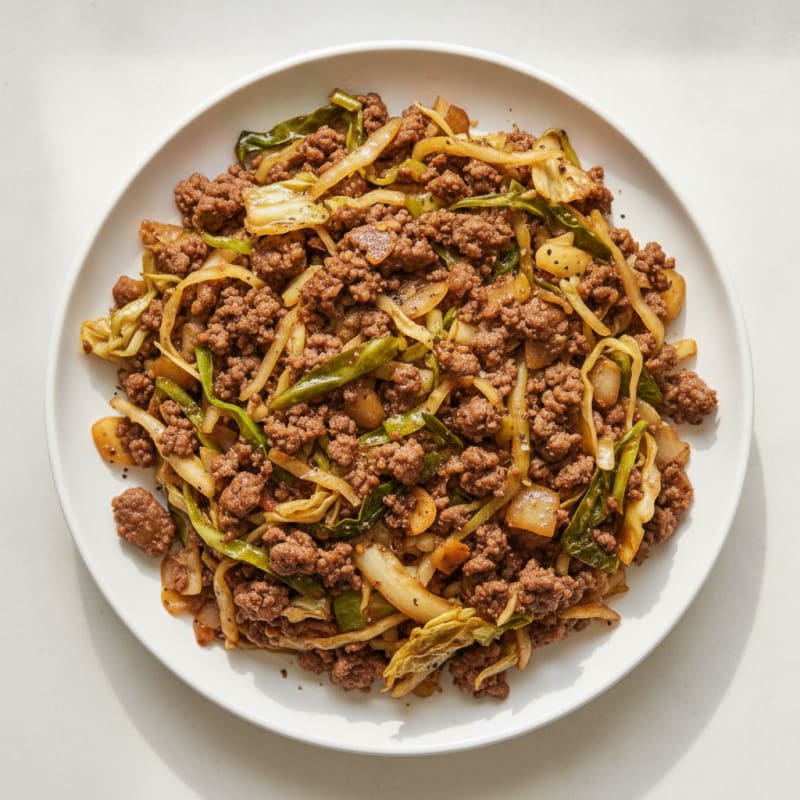 Ground Beef and Cabbage Skillet