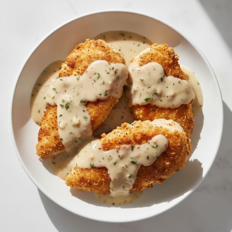 Buttermilk Fried Chicken with Creamy Gravy