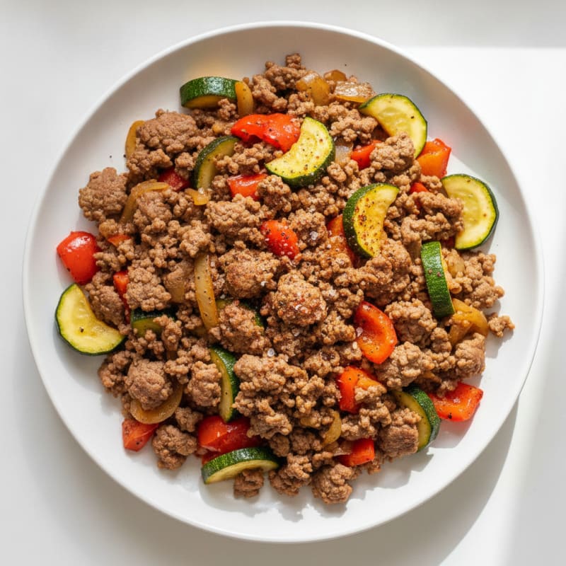 Savory Ground Beef Skillet with Vegetables
