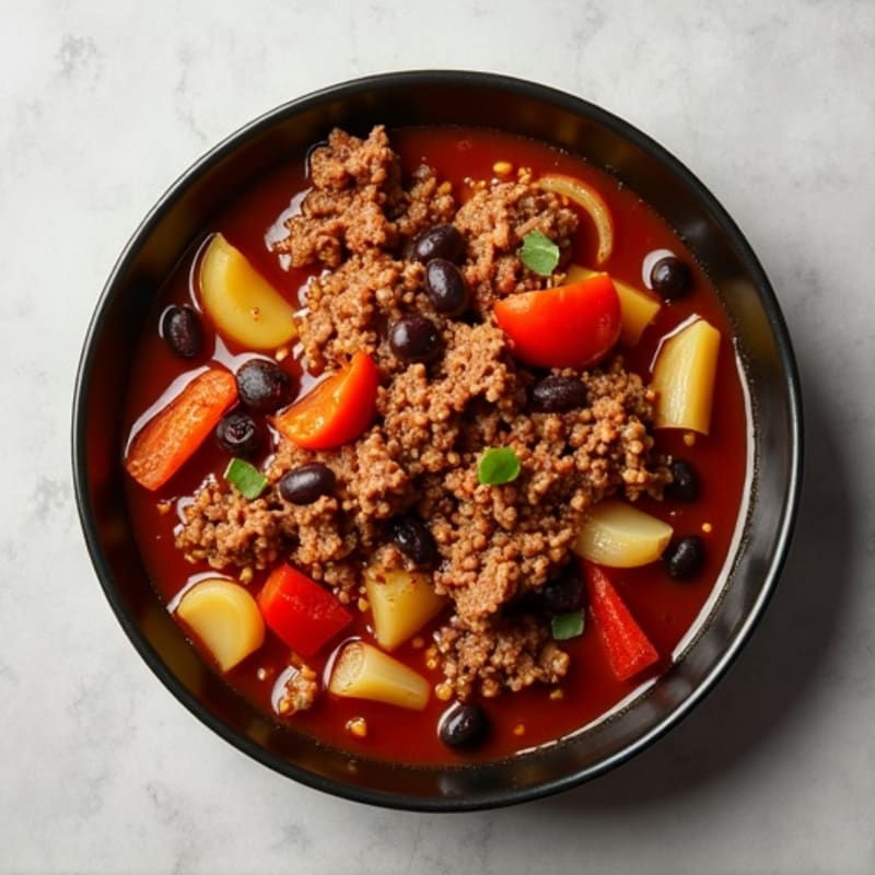 Slow-Cooked Chili-Spiced Beef with Bone Broth