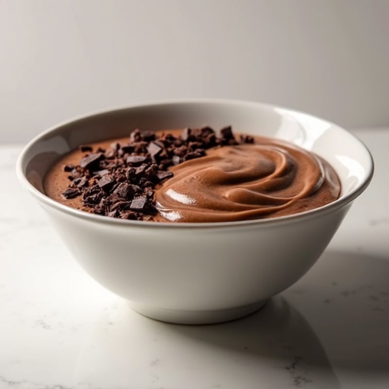 Creamy Dark Chocolate Protein Fudge Bowl