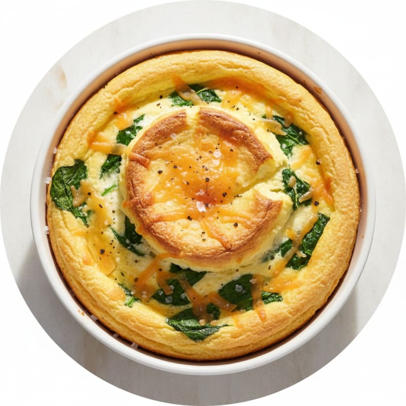 Baked Cheddar Egg Soufflé