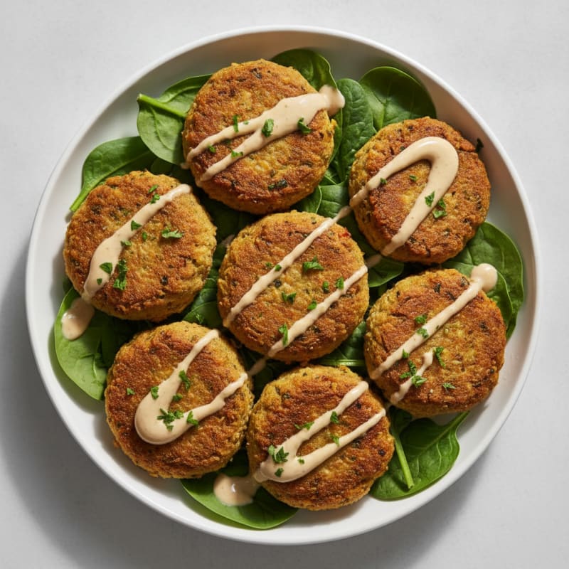 Crispy Falafel with Tahini