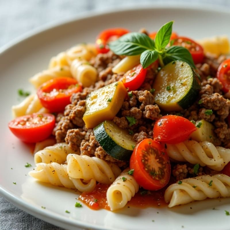 Lean Beef and Vegetable Pasta Skillet