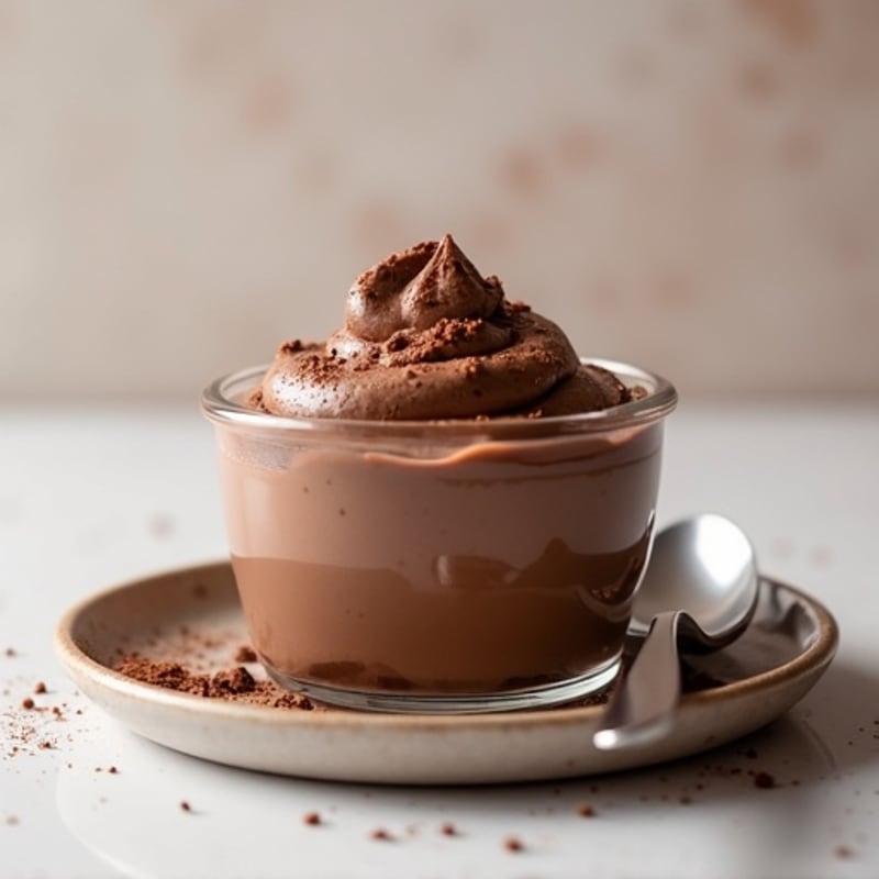 Chocolate Protein Mousse with Nonfat Greek Yogurt