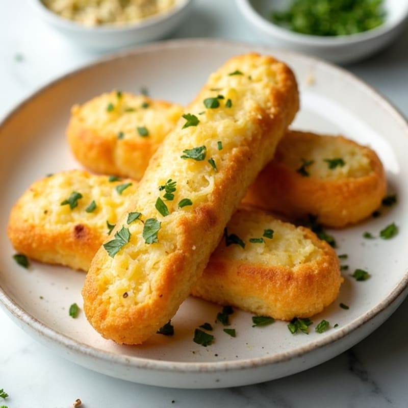 Herb-Garlic Cauliflower Breadsticks