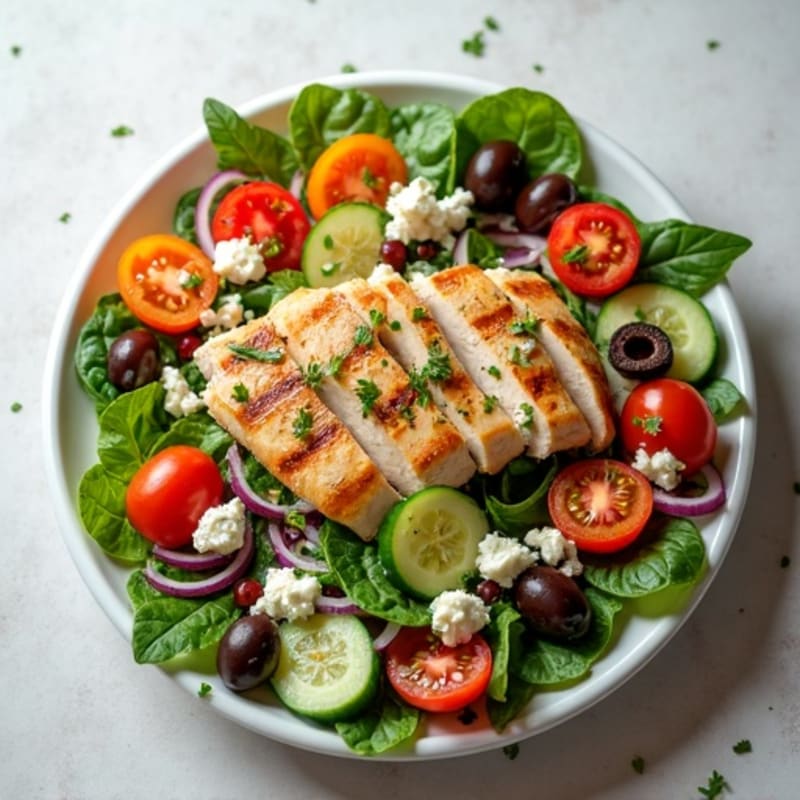 Fresh Mediterranean Chopped Salad with Herbs