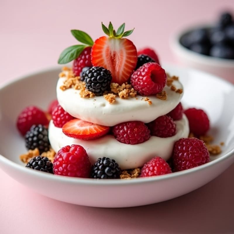 Protein-Packed Greek Yogurt Berry Shortcake