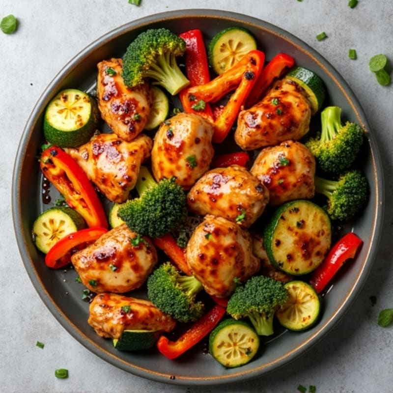 Sheet Pan Teriyaki Chicken and Crispy Veggies