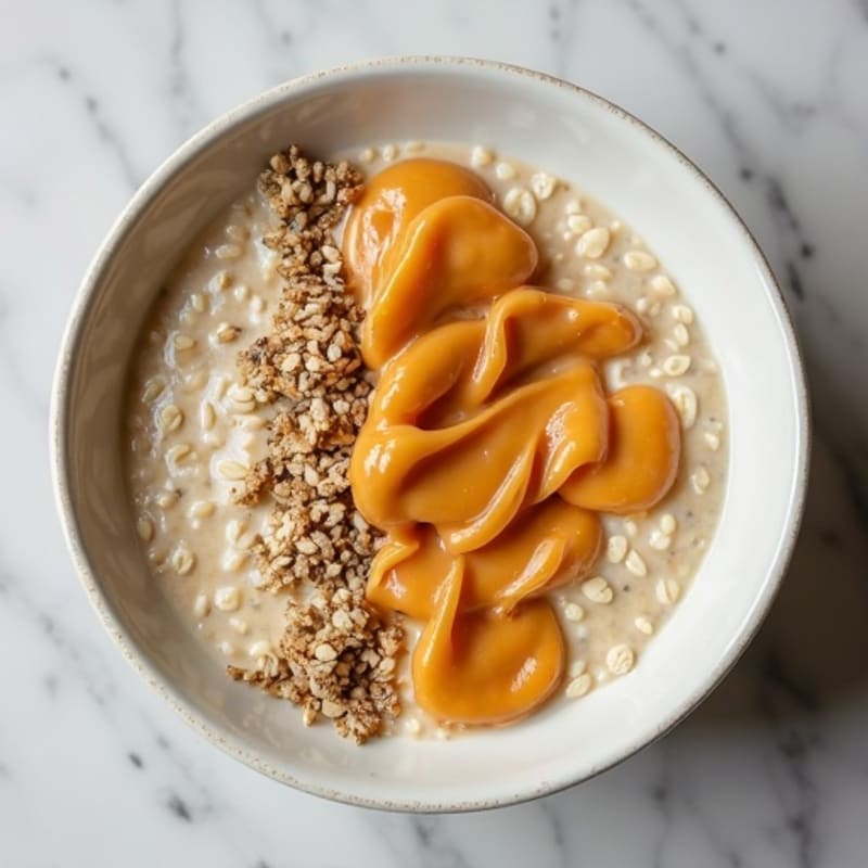 Creamy Vanilla-Almond Protein Overnight Oats