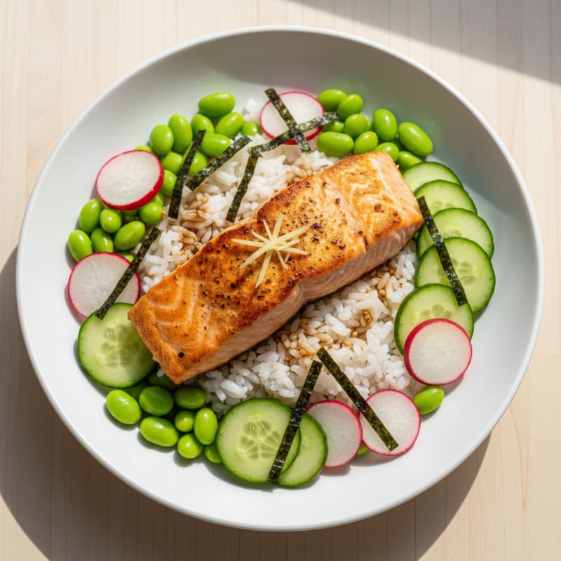Salmon Sushi Rice Bowl